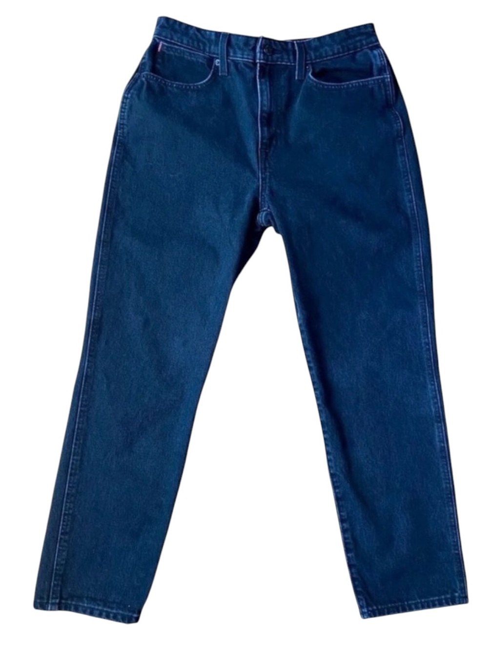 Aritzia Sunday Best Zola Mom Jeans Black High Rise Tapered 100% Cotton Size 10